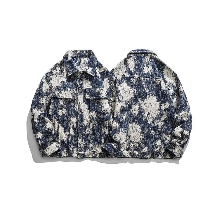 Áo Khoác Denim Phong Cách Đường Phố Hàn Quốc Thời Trang Thu Xuân Dành Cho Nam