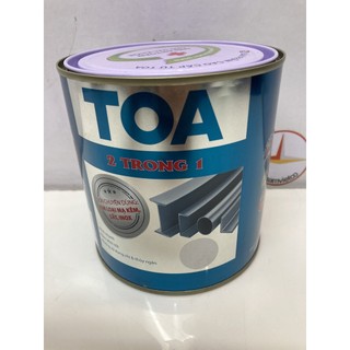Sơn sắt kẽm TOA 2 trong 1 nhiều màu _ 0,8L