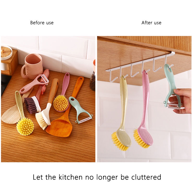 Giá Treo 6 Móc Đa Chức Năng Dùng Cho Tủ Quần Áo, Nhà Bếp