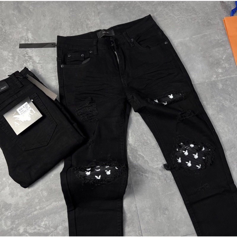 QUẦN JEAN NAM  LÓT DA THỎ 2 gối