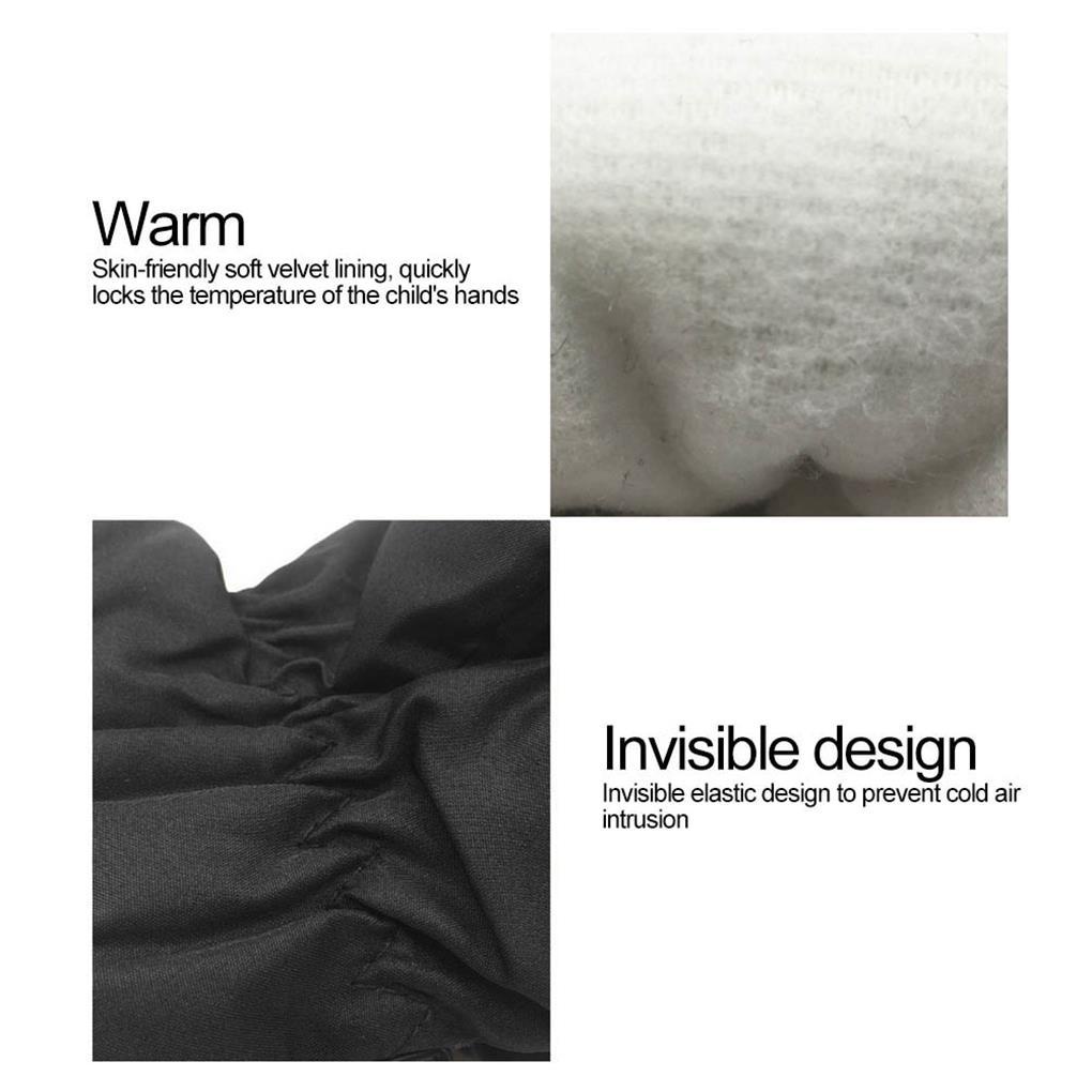 Vỏ Bọc Găng Tay Trượt Tuyết Màu Trơn Giữ Ấm Mùa Đông Dành Cho Trẻ Em