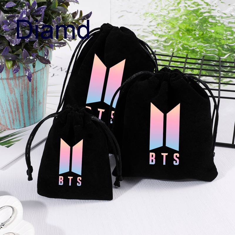 Ba Lô Rút Dây In Họa Tiết Bts Mang Đi Tiện Dụng
