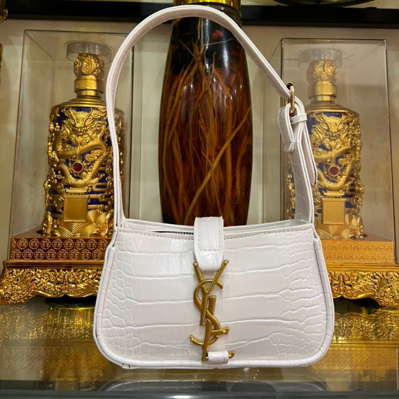 Túi Xách Nữ Túi kẹp Nách Y.S.L Dáng Basic 2 Chất Da, Da Trơn & Vân Rắn Hợp Thời Trang h52