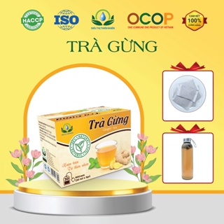Trà Gừng hộp 30 Túi Lọc x 4gram Siêu Thị Thiên Nhiên, giải cảm, giảm ho, làm ấm cơ thể