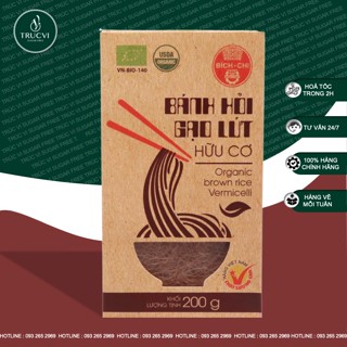 Bánh Hỏi Gạo Lứt Hữu Cơ eat clean Bích Chi hộp 200gram