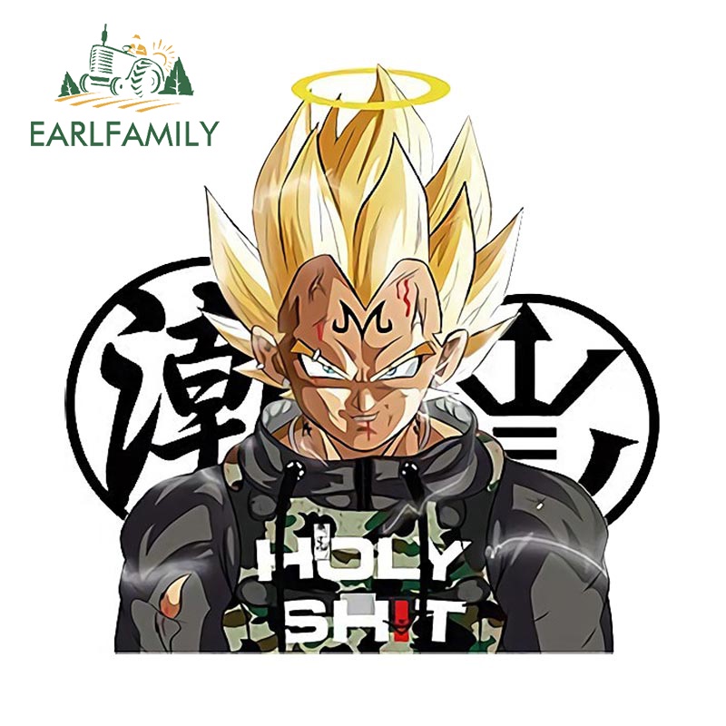 Miếng Dán Trang Trí Kính Chắn Gió Máy Điều Hòa Họa Tiết Hoạt Hình Dragon Ball 13Cmx13Cm