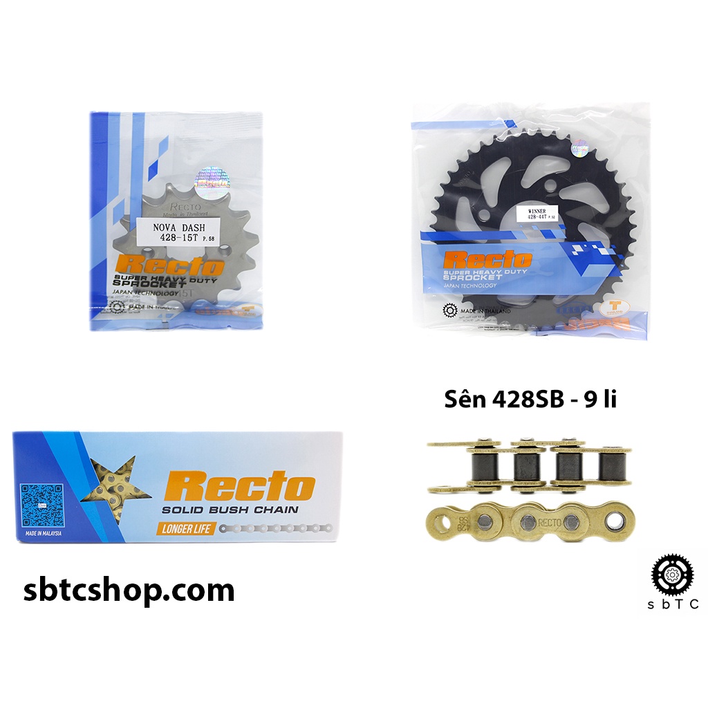 NSD Nhông sên dĩa Recto Winner Sonic chính hãng Thái Lan