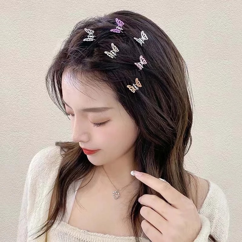 Set 12 Kẹp Tóc Hình Bướm Xinh Xắn Dành Cho Nữ