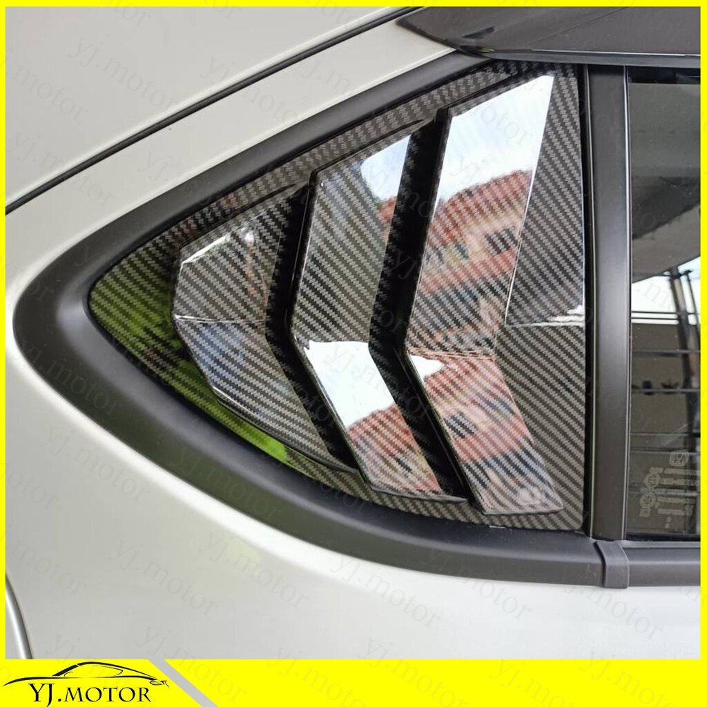Miếng Dán Cửa Sổ Sau Hình Tam Giác Họa Tiết Sợi Carbon Cho Xe Honda City GN / Hatchback 2020-2022