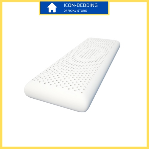 Gối Đôi Cao Su Thiên Nhiên Kim Cương 39x117x10cm, Gối Dài Chính Hãng By Icon-Bedding