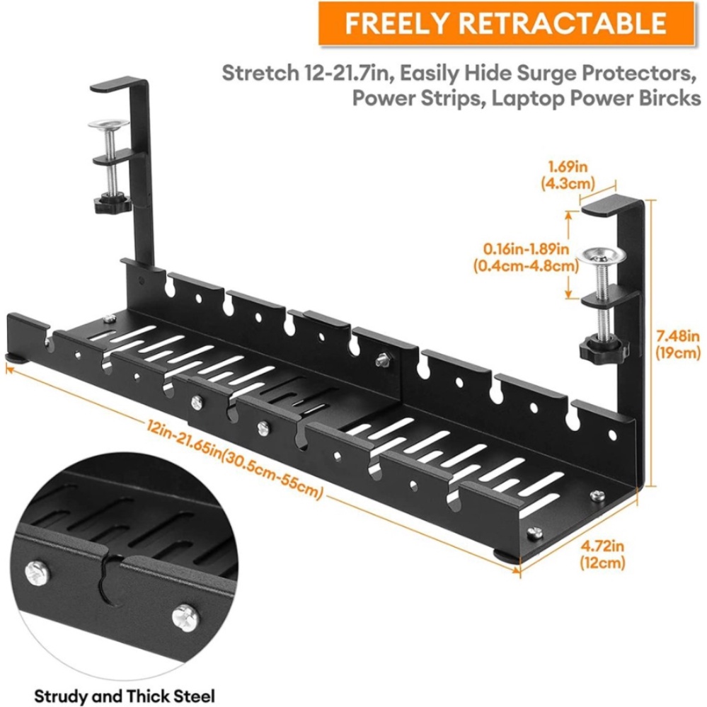 Giá Đỡ Dây Cáp / Kẹp Sắp Xếp Gọn Gàng Không Cần Khoan Có Thể Thu Gọn Dùng Trong Nhà / Văn Phòng