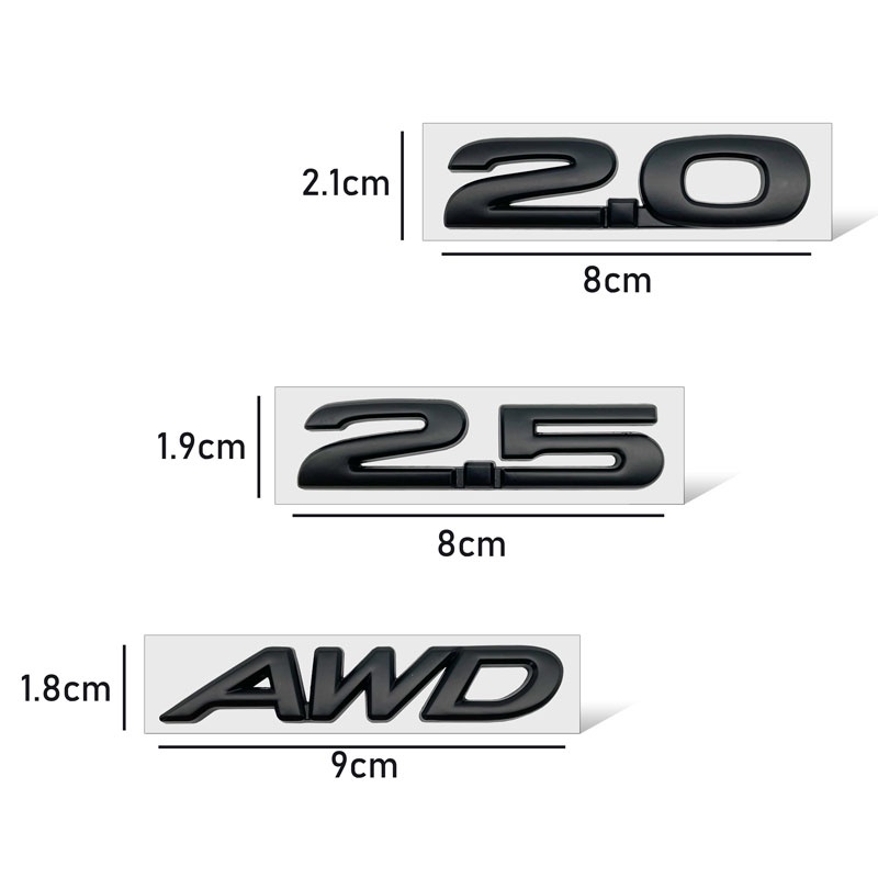 Sticker Kim Loại 2.0 2.5 Dán Trang Trí Xe Hơi Mazda MS Sport 6 3 CX5 5 2 323 CX7 MX30 MX5 CX30 CX3 CX9 Demio Axela Atenza