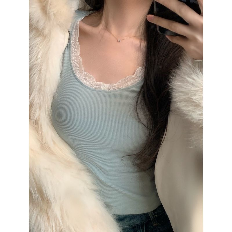 Áo Ren Tay Dài Dáng Ôm Co Giãn Quyến Rũ Cho Nữ