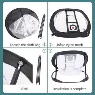 gofidin Folding Golf Practice Golf Training Aidsve Golf Pitching Lồng