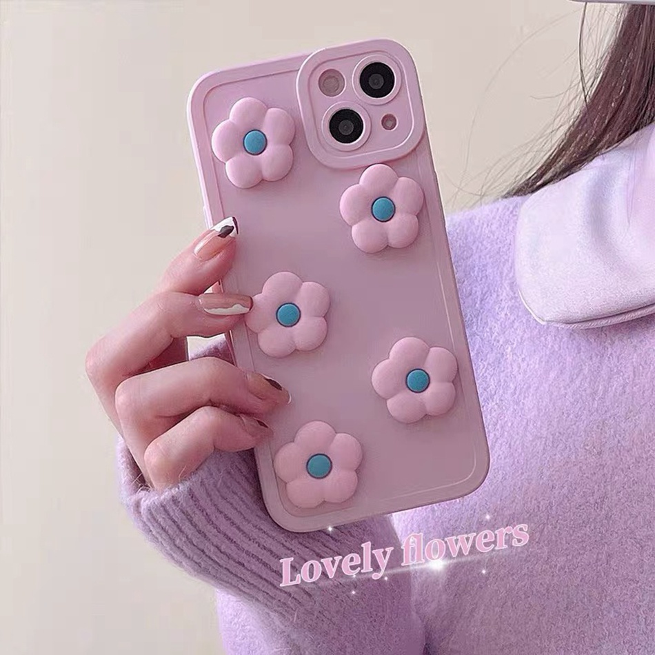 Ốp Điện Thoại Mềm Nhám Hình Hoa Cho iPhone 7 8 6 6S Plus 11 12 13 14 Pro MAX Plus Mini X XR XS MAX SE 2020 2022
