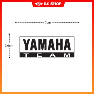 Tem YAMAHA TEAM Đen Dán Xe Siêu Ngầu [7cm x 2,6cm]