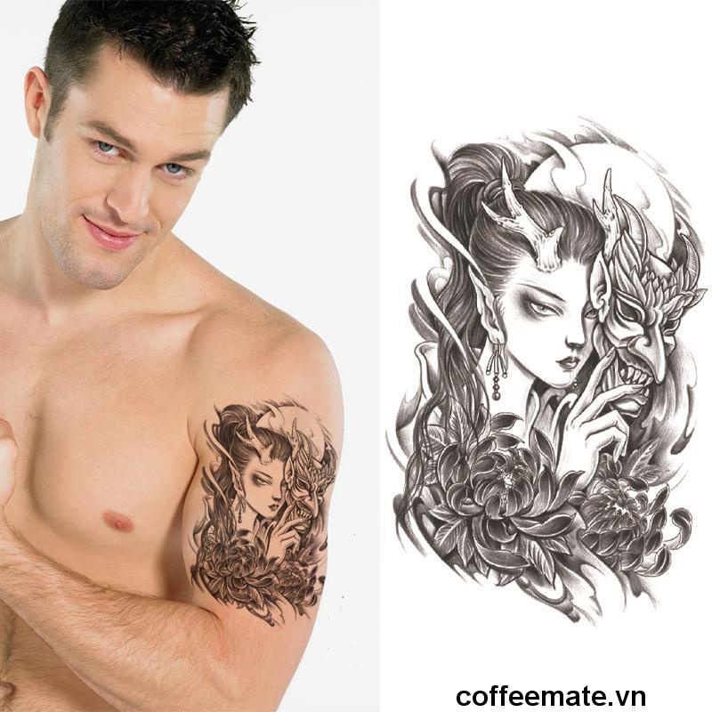 【coffeemate】⚡Hình Xăm Dán Tạm Thời Chống Nước Lâu Trôi 2 Tuần Trang Trí Đẹp Mắt