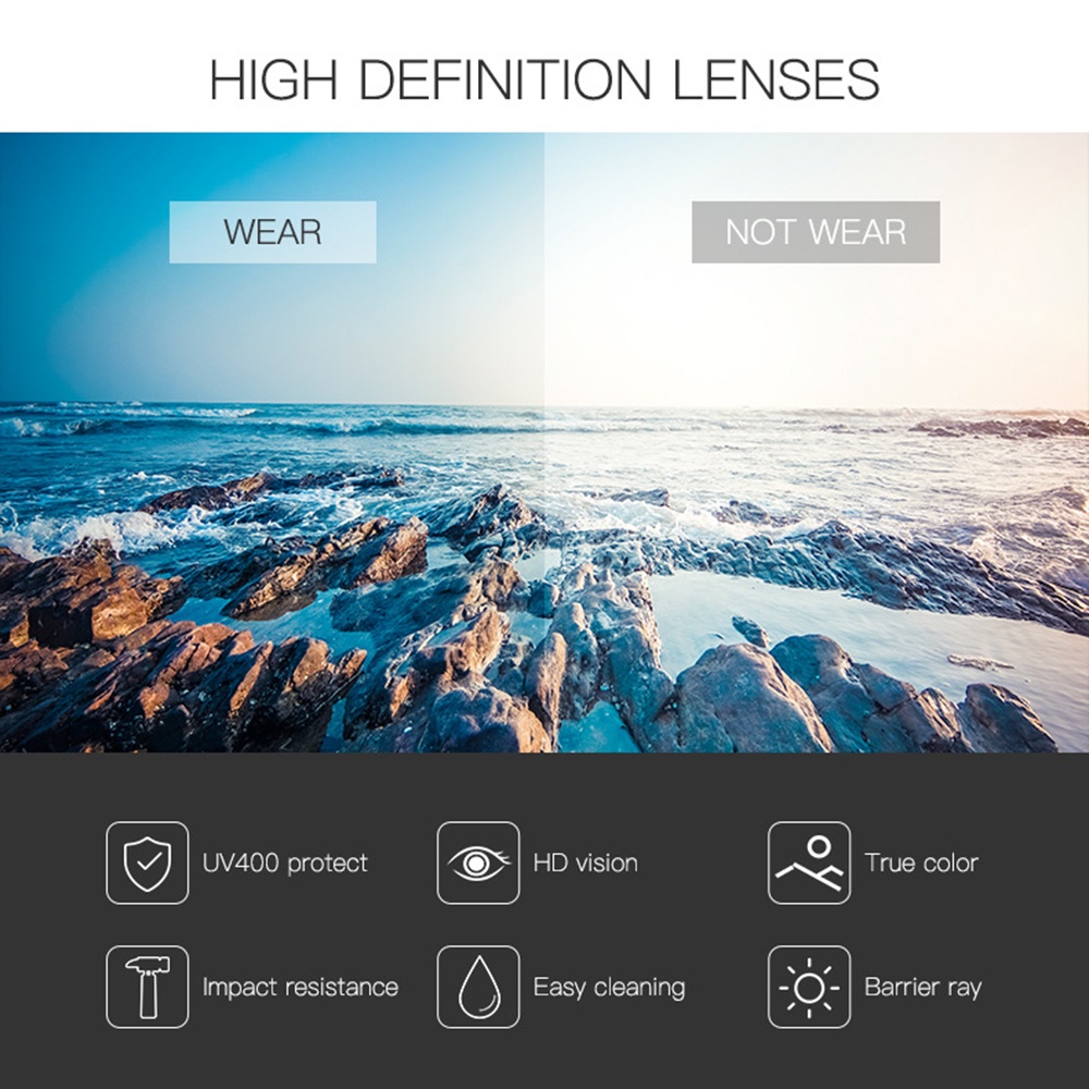 Kính mát AIELBRO phong cách thể thao thời trang dành cho đi xe đạp chạy bộ câu cá