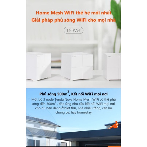 Mesh wifi Tenda NOVA MW6 AC1200 phủ sóng rộng | BigBuy360 - bigbuy360.vn