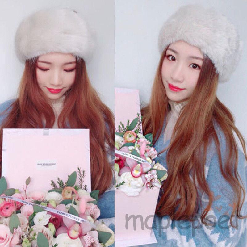 Mũ Lông Cáo Dày Dặn Giữ Ấm Tai Phong Cách Nga Cho Nữ