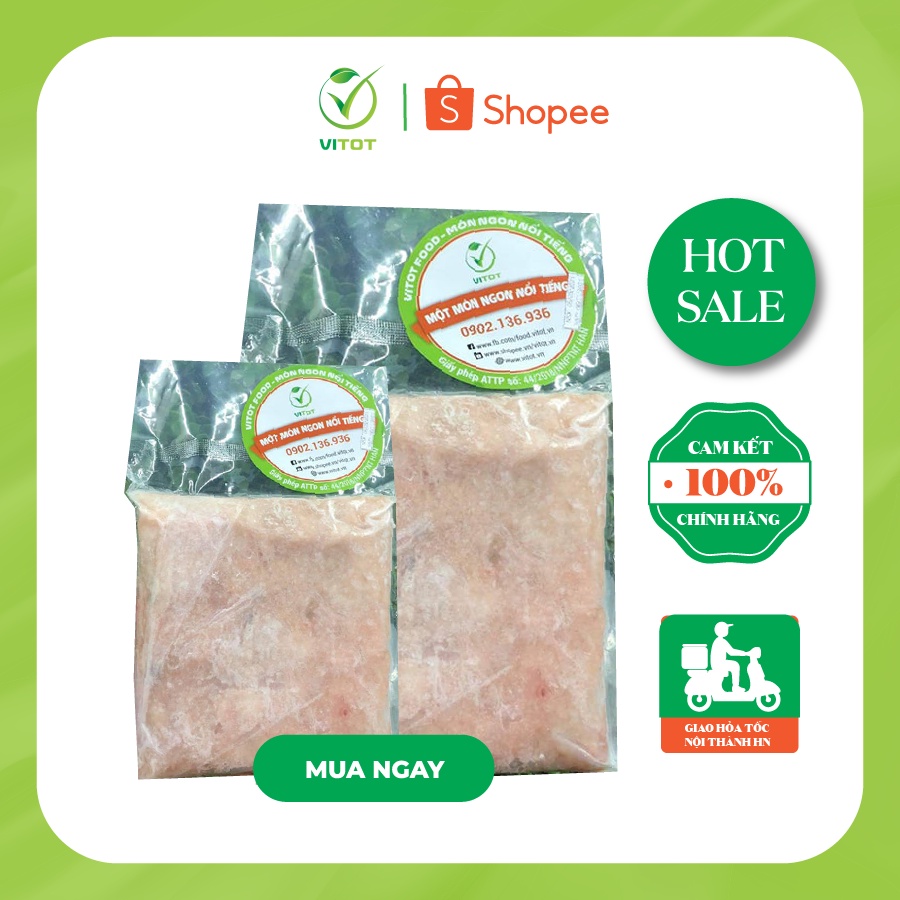 Thịt Cá Thác Lác Đặc Sản Hậu Giang VITOT Đồ Ăn Ướp Sẵn Chiên Vàng Vừa Dai Vừa Ngon