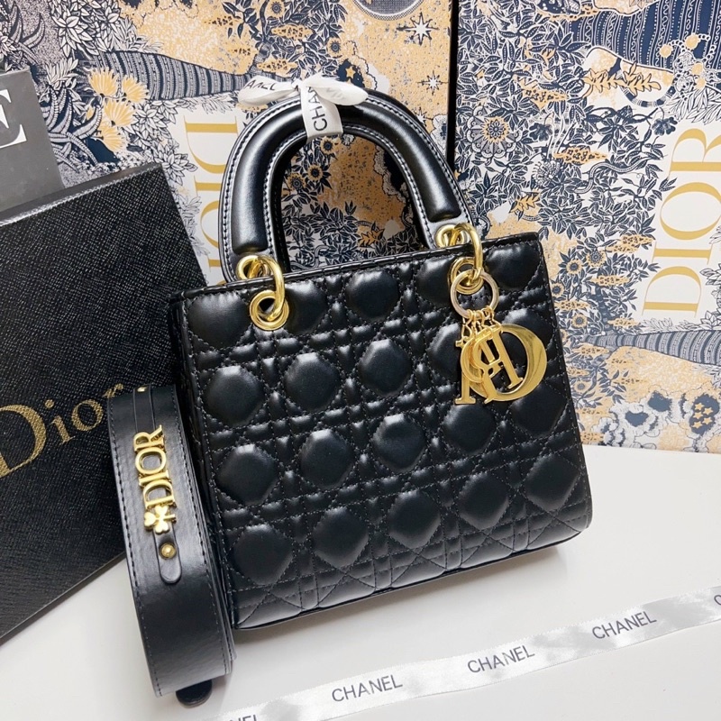 Túi lady 5 ô trám đi tiệc size 20.5cm fullbox siêu sang, thanh lịch