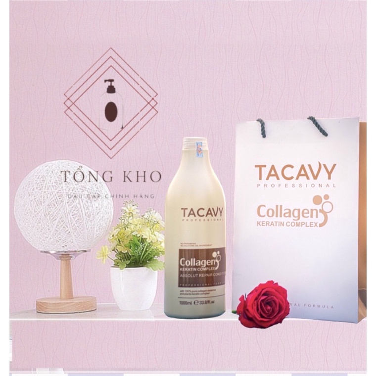 Gội Xả Phục Hồi Tóc TACAVY Collagen cặp 2000ml