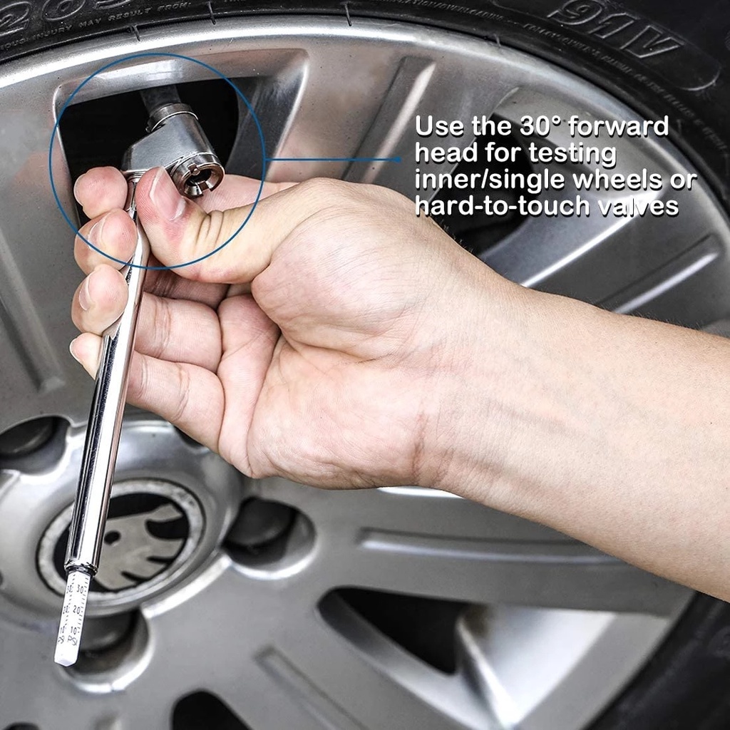 1 Bút Kiểm Tra Áp Suất Lốp Xe 5-50PSI Mini