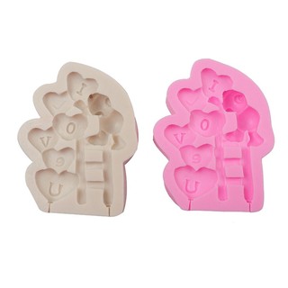 Khuôn Silicon Làm Bánh Cupcake Hình Gấu Tình Yêu An Toàn Cho Ngày Valentine