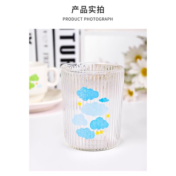 Sticker hình đám mây lấp lánh