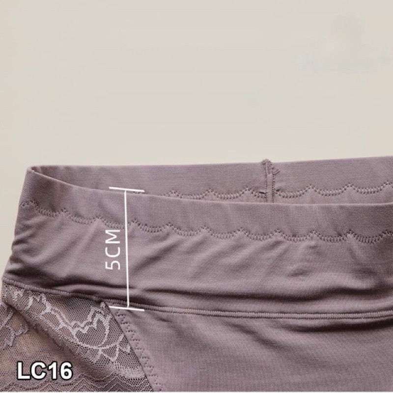 Quần lót nữ cạp cao gen bụng phối ren trẻ trung sexy PT139