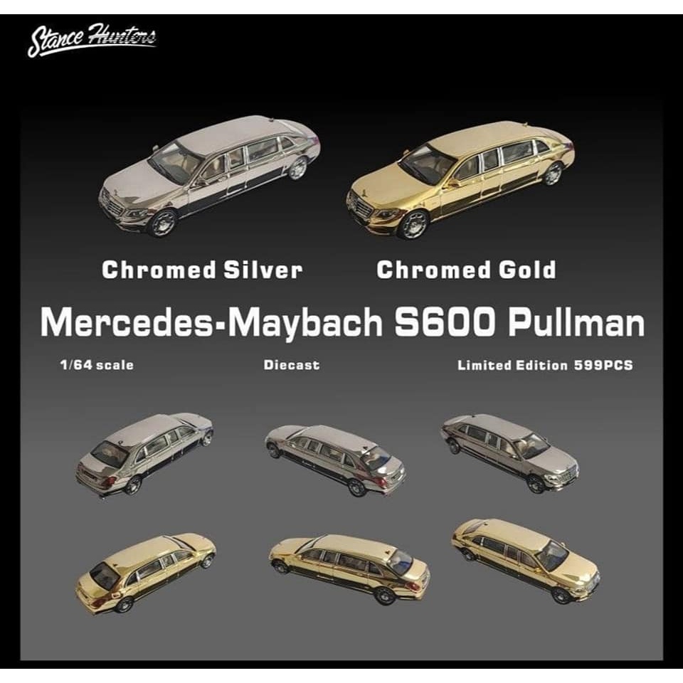 MÔ HÌNH 1:64 STANCE HUNTERS - Mercedes Maybach S600 Pullman