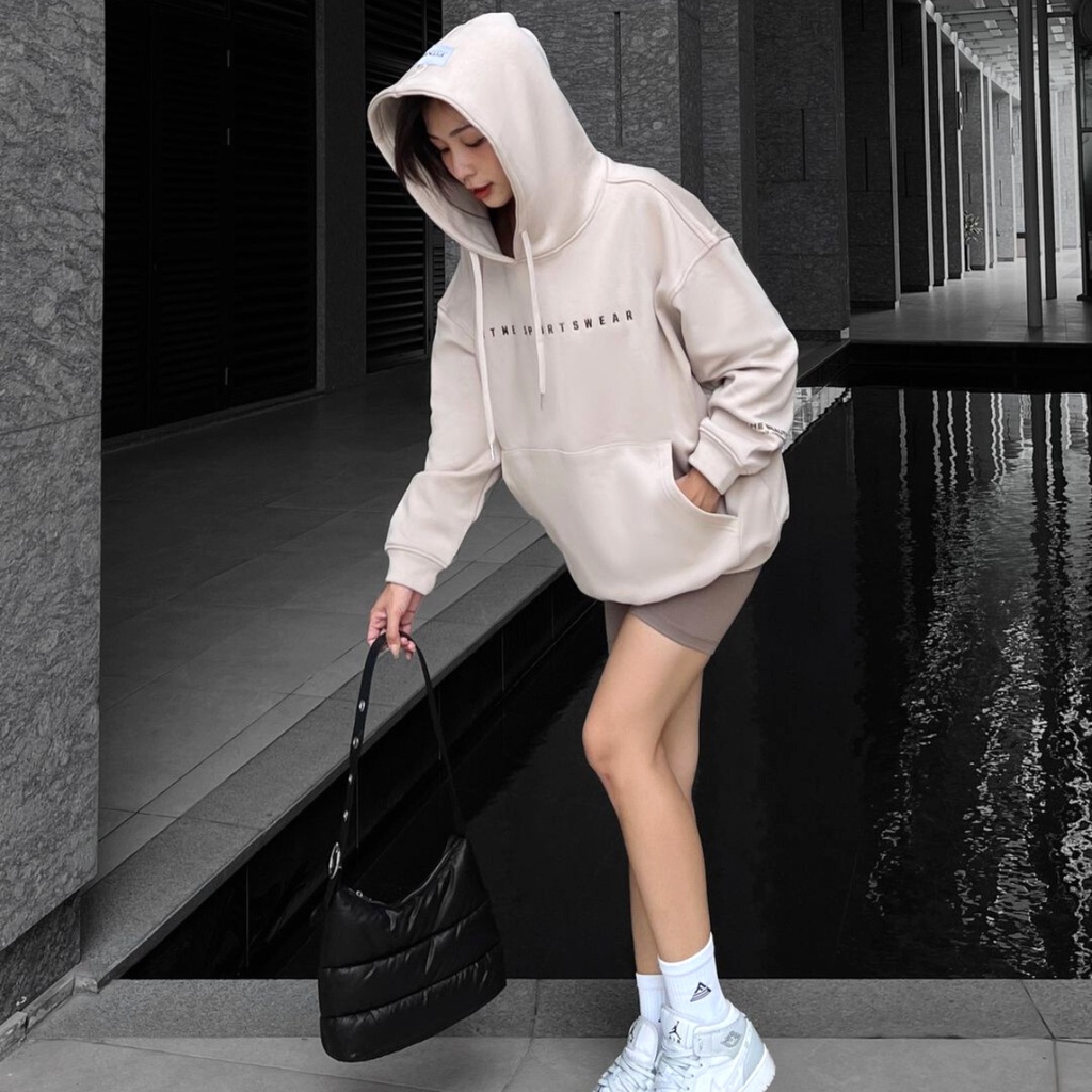 Áo khoác hoodie nam nữ form rộng Fitme cotton - phong cách unisex