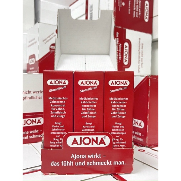 Kem đánh răng AJONA Đức 25ml loại bỏ cao răng và chống viêm lợi