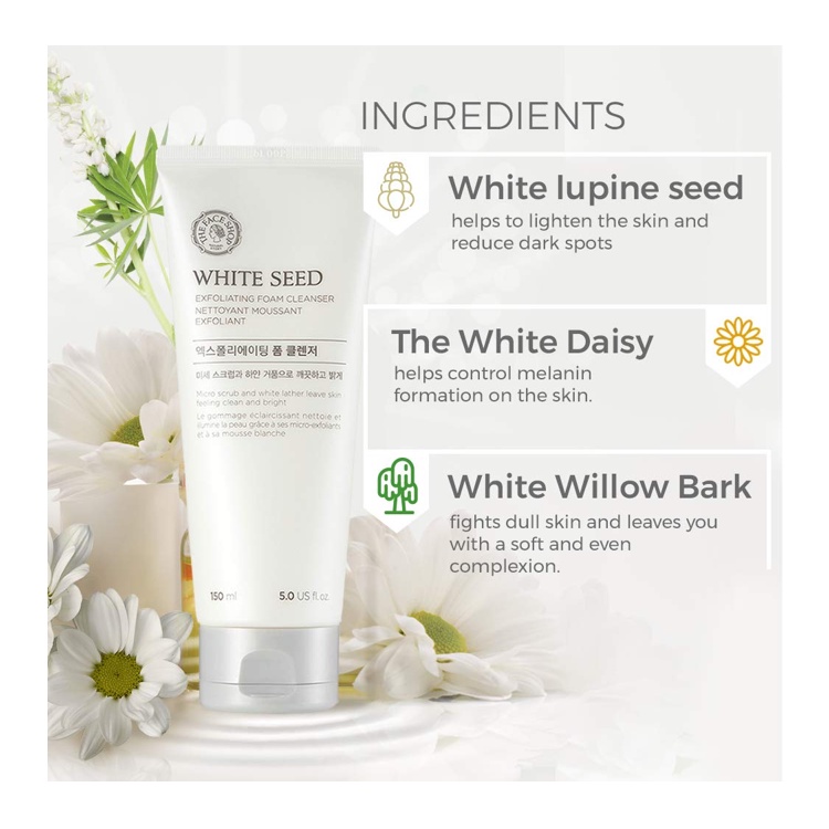 White Seed Exfoliating Cleansing Foam 150ml