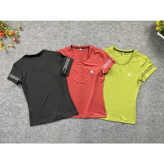 Aó Thun Nữ Thể Thao Thun Lạnh Poly Co Giãn 4 Chiều