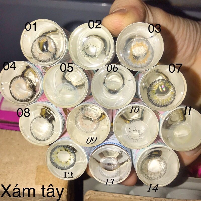 Sỉ 1 cặp lens 0 độ, HSD 1 năm, nhiều màu cho khách lựa chọn