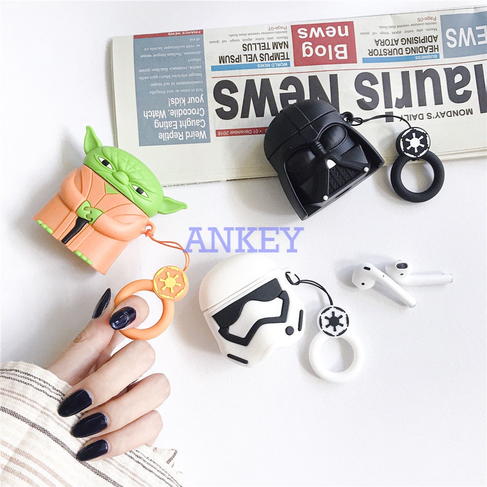 SoundPEATS Air 3 / Air 3 Deluxe /  Air3 Pro Vỏ Bảo Vệ Hộp Sạc Tai Nghe Bằng Silicon Họa Tiết Star Wars Chống Sốc / Thấm Nước Kèm Móc Treo Cho