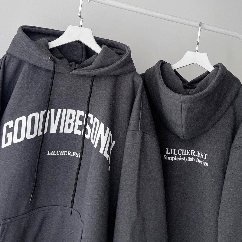 Áo Hoodie Form Rộng Unisex GOODVIBES-TENTEN BOUTIQUE