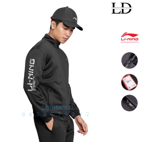 bộ thể thao nam thu đông, bộ quần áo thể thao lining 2 lớp mẫu mới nhất mùa đông năm nay