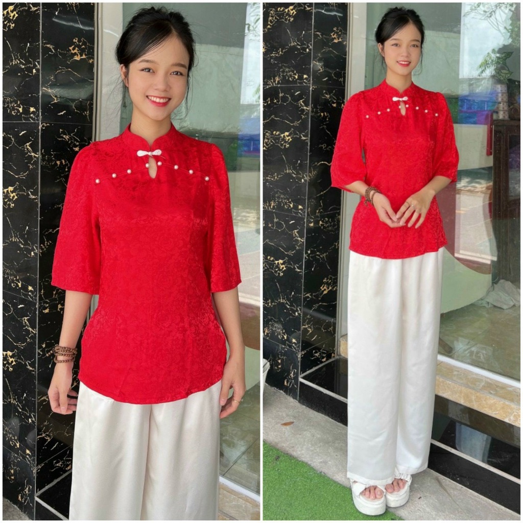 ÁO BÀ BA CÁCH TÂN GẤM GIỌT NƯỚC