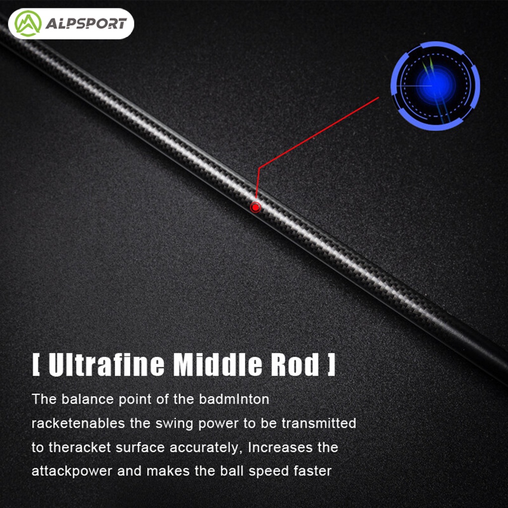 Bộ 2 Vợt Cầu Lông ALP XHP 6U 72g G4 T700 100% Carbon 30Lbs Siêu Nhẹ Chất Lượng Cao