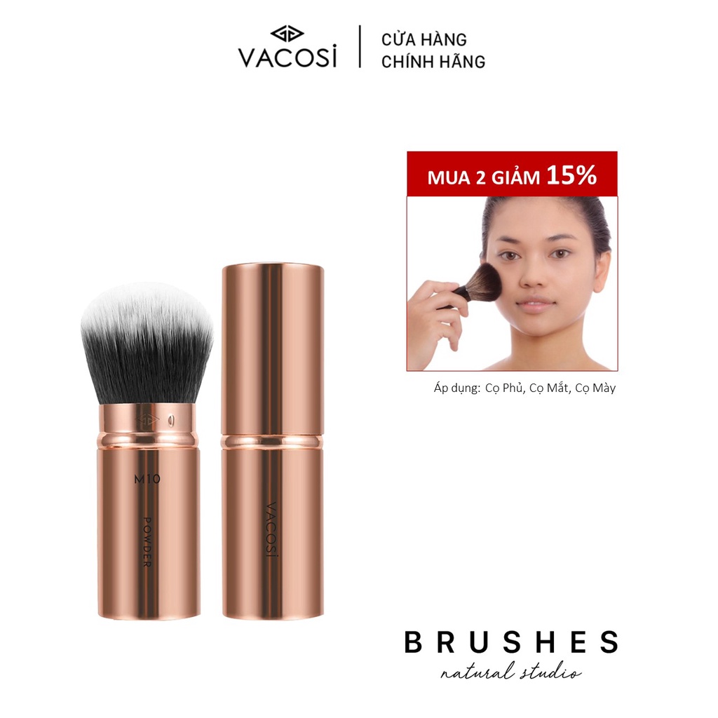 Cọ Phấn Phủ Bỏ Túi Thân Dài VACOSI POWDER BRUSH - M10