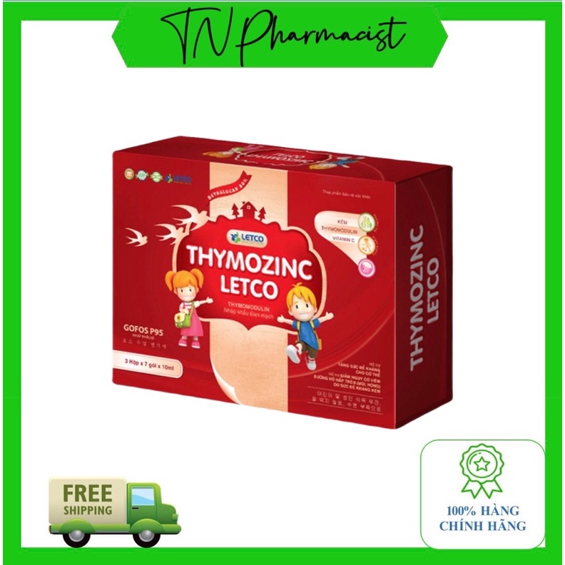 THYMOZINC Letco - Thymomodulin - Bổ sung vitamin, tăng sức đề kháng cho bé, giúp bé ăn ngủ ngon