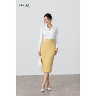 Chân váy dáng ôm cúc bọc - 22z044