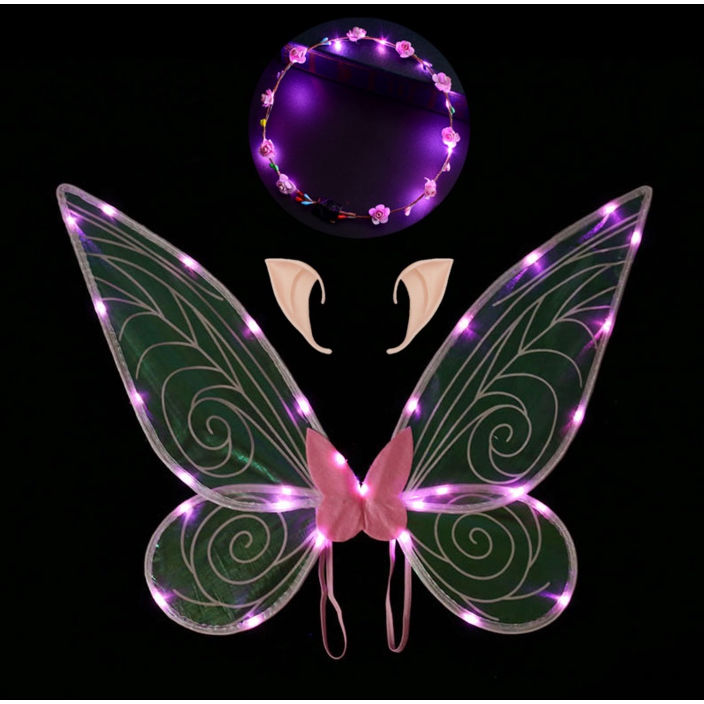 Đôi cánh hóa trang cánh tiên có đèn led cosplay nàng tiên Fairy wings