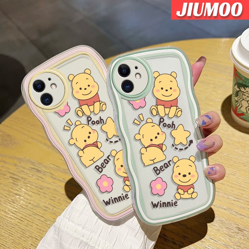 Ốp Điện Thoại Viền Gợn Sóng Hình Gấu Pooh Cho Samsung galaxy A50 A50s A30s A30s