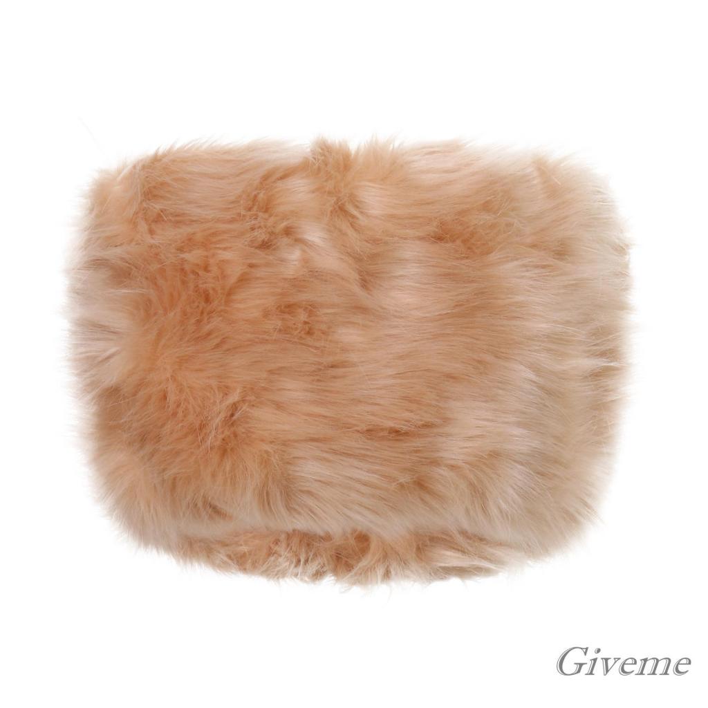 Áo Croptop Lông Xù Màu Trơn Không Tay Phối Khóa Kéo Cho Nữ