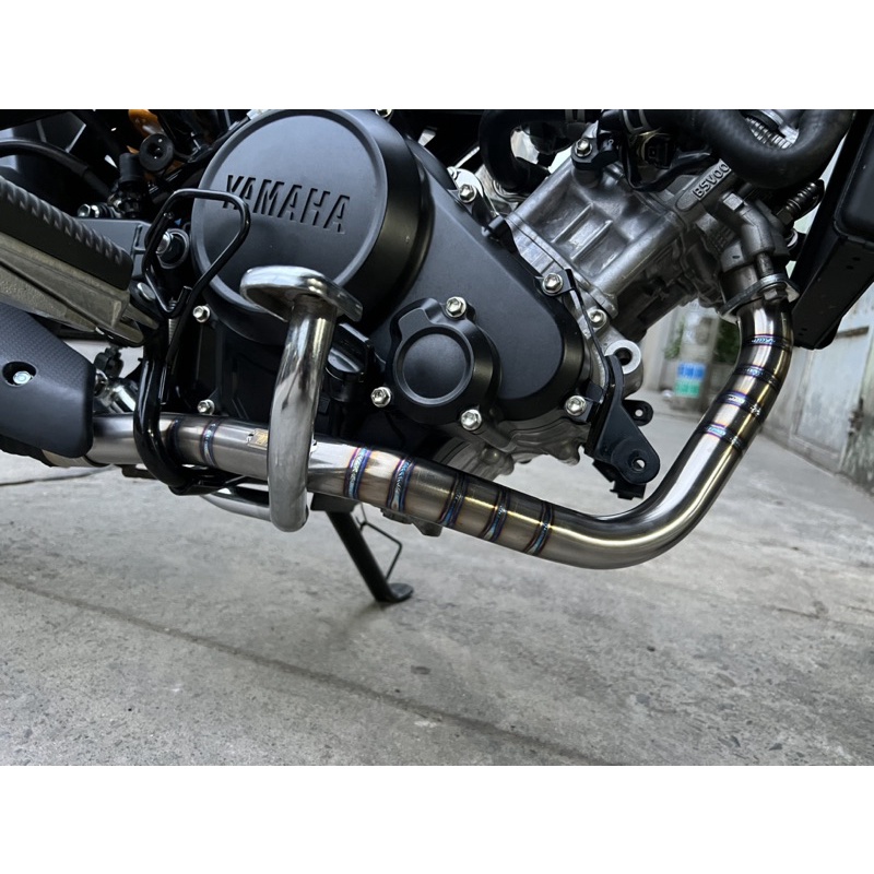 Cổ titan ex 155 gắn pô zin size 32