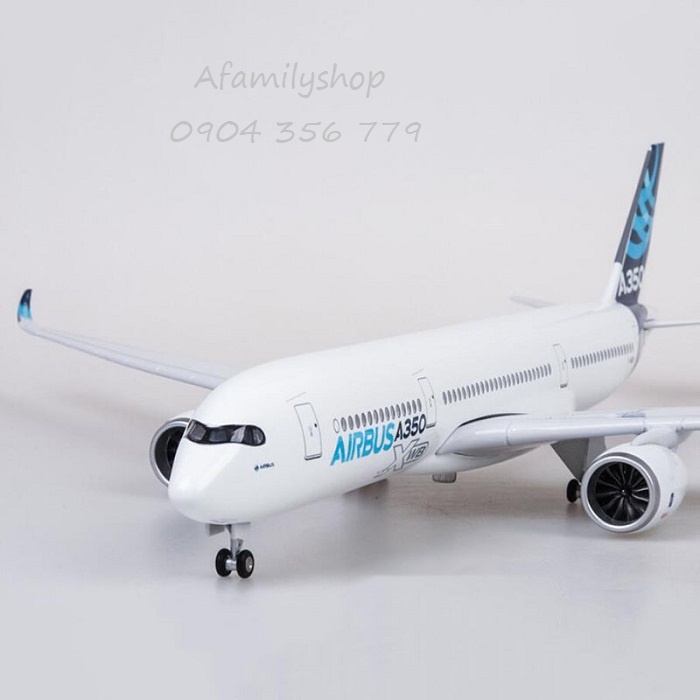Mô hình máy bay tĩnh Airbus A350-XWB 47cm có bánh xe và đèn led